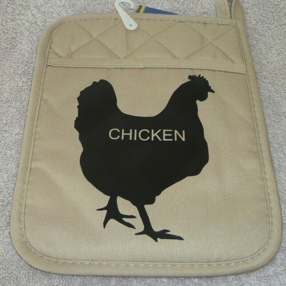 Pot Holder,Chicken,Beige,7 in. X 9 in.,